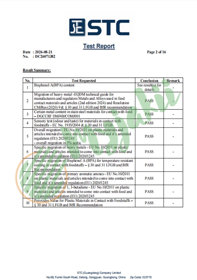 STC certificate document