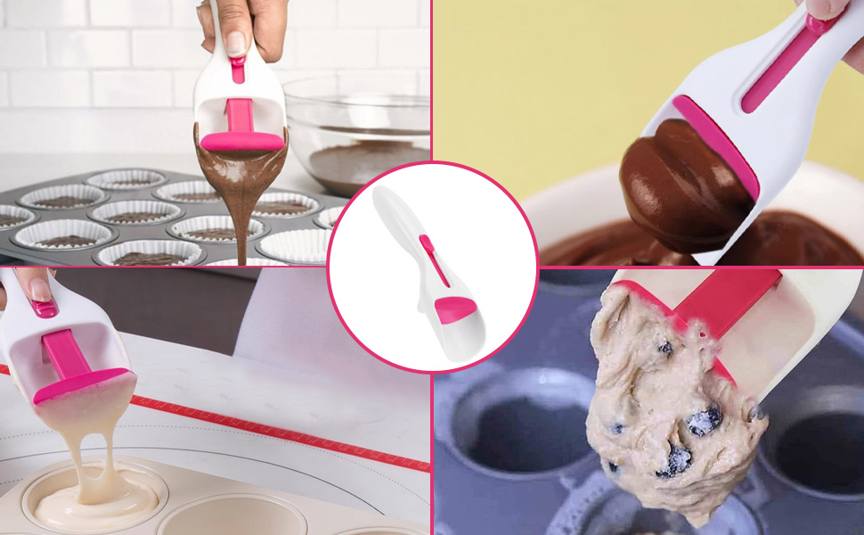 Cupcake Scoop Batter Dispenser - Easy to Use Baking Scoop for Muffins NO.STG011