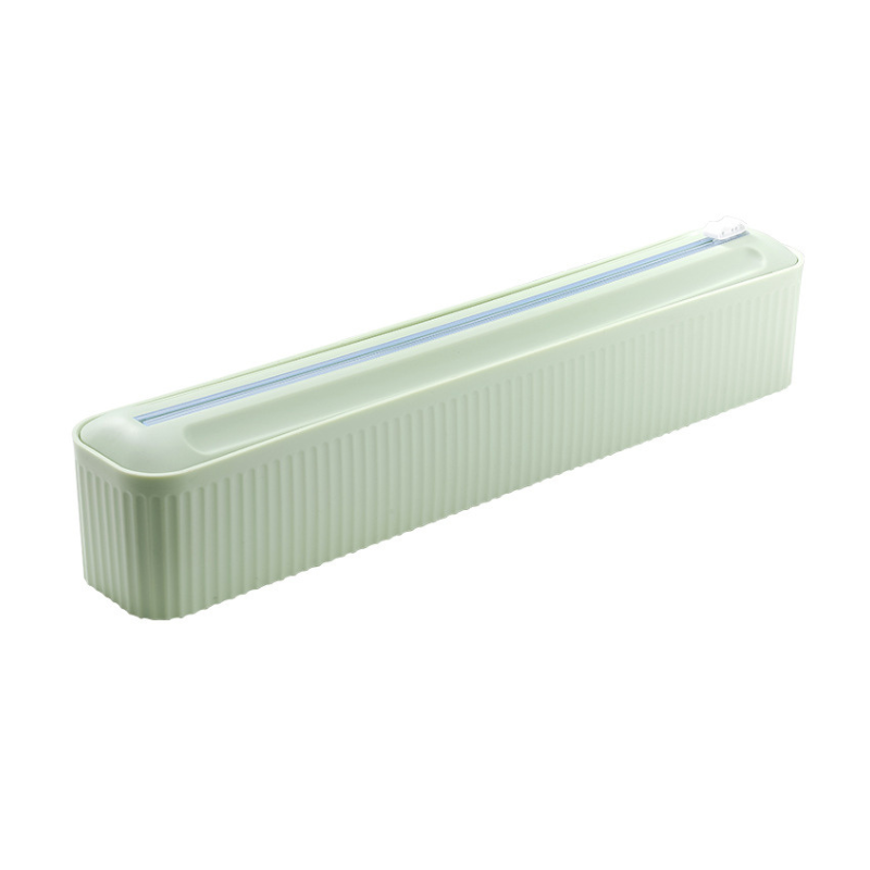 Plastic Wrap Dispenser with Slide Cutter, Reusable Cling Film Dispenser, NO.STG012