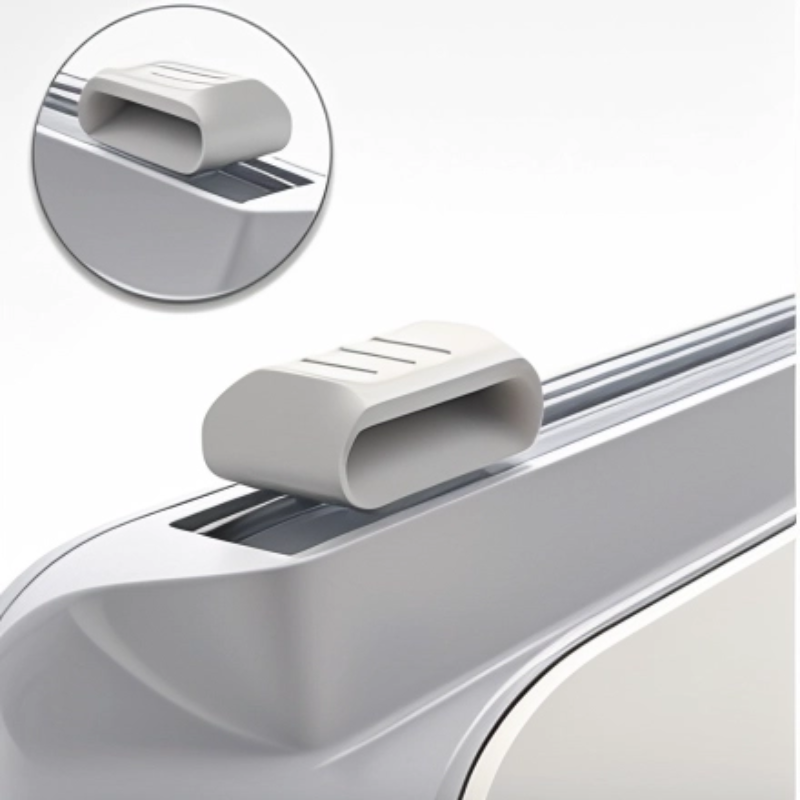 Plastic Wrap Dispenser with Slide Cutter, Reusable Cling Film Dispenser, NO.STG012