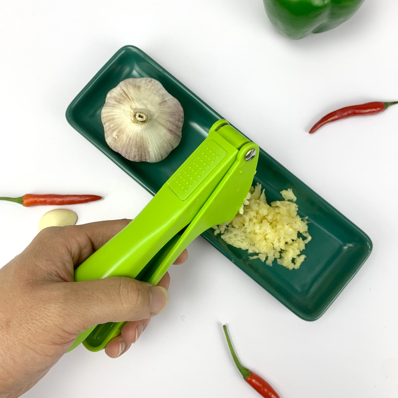 Garlic Press, Kitchen Garlic Mincer Slicer or Squeezer with Ergonomic handle NO.FVT018