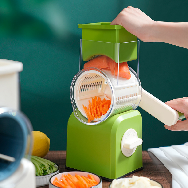 Cheese Grater Cheese Shredder with 3 Interchangeable Blades，NO.FVT008