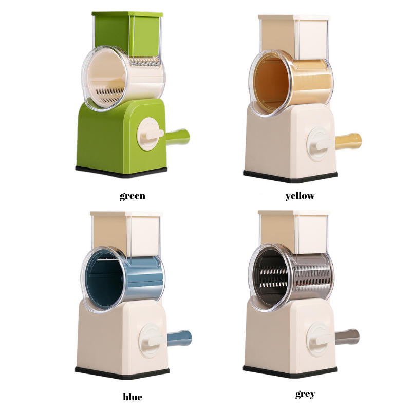 Cheese Grater Cheese Shredder with 3 Interchangeable Blades，NO.FVT008