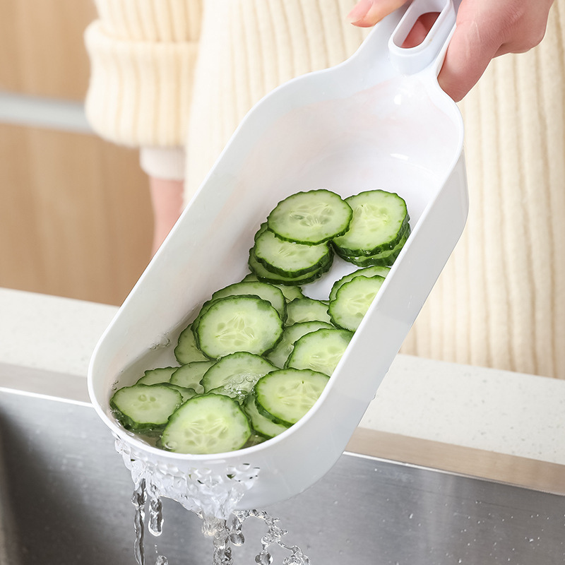 Multifunction Vegetable Cutter with Drain Basket NO.FVT007