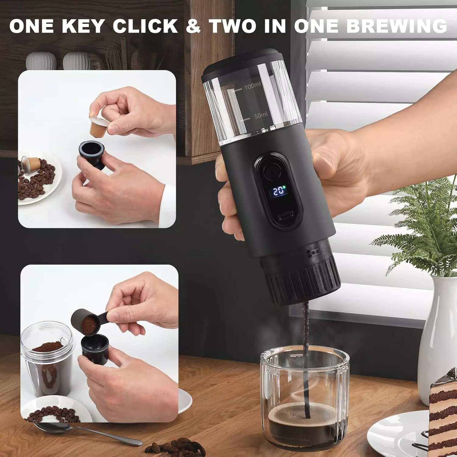 Wireless portable espresso machine NO.KSA004