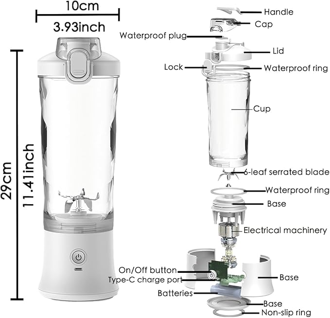 600ml Portable electric juicer cup NO.KSA012
