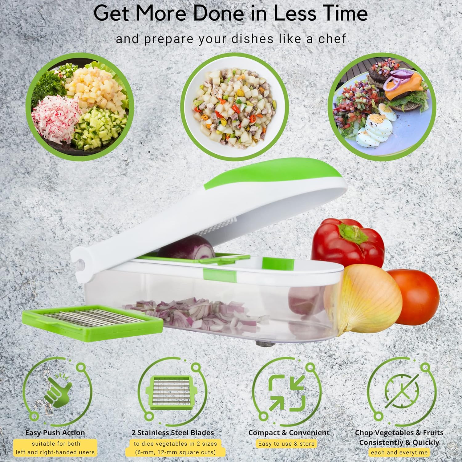 2 in 1  Vegetable Chopper NO.FVT034