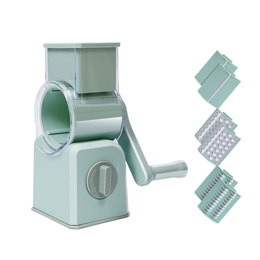Cheese Grater Cheese Shredder with 3 Interchangeable Blades，NO.FVT008