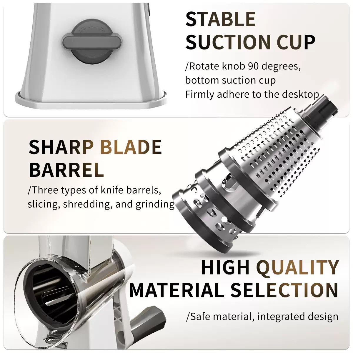 Hand rock cylinder vegetable cutter NO.FVT033