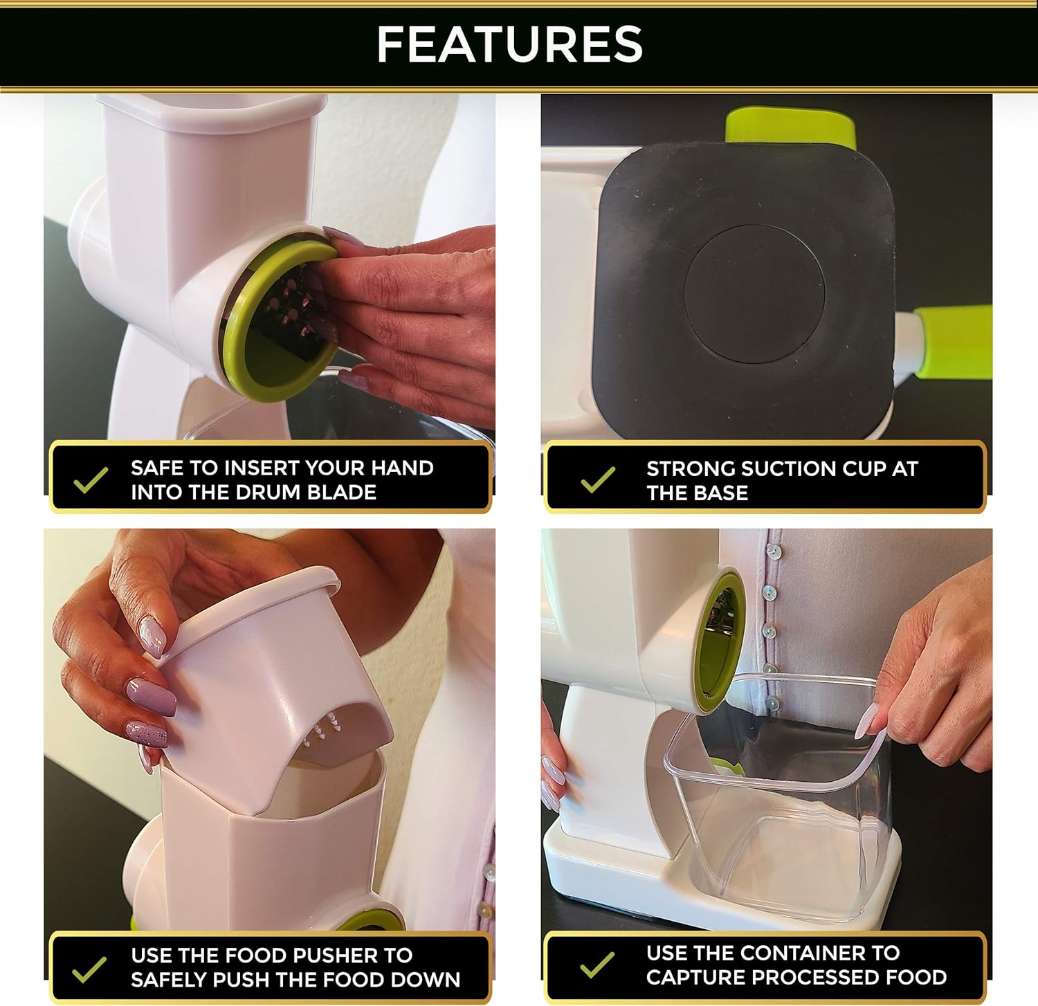 Hand Rock Vegetable Cutter 3pcs blades NO.FVT051