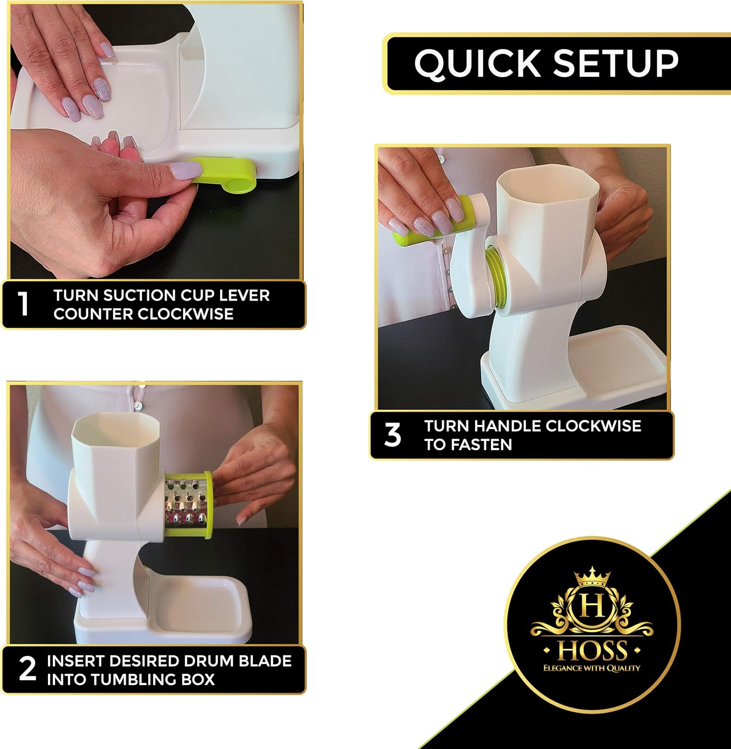 Hand Rock Vegetable Cutter 3pcs blades NO.FVT051