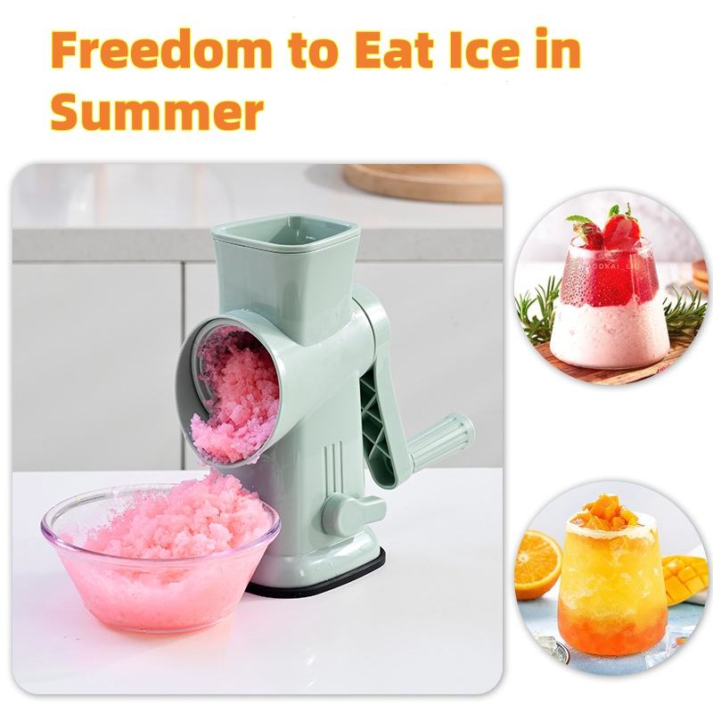 Hand Crank Vegetable Cutter 6pcs blades NO.FVT043