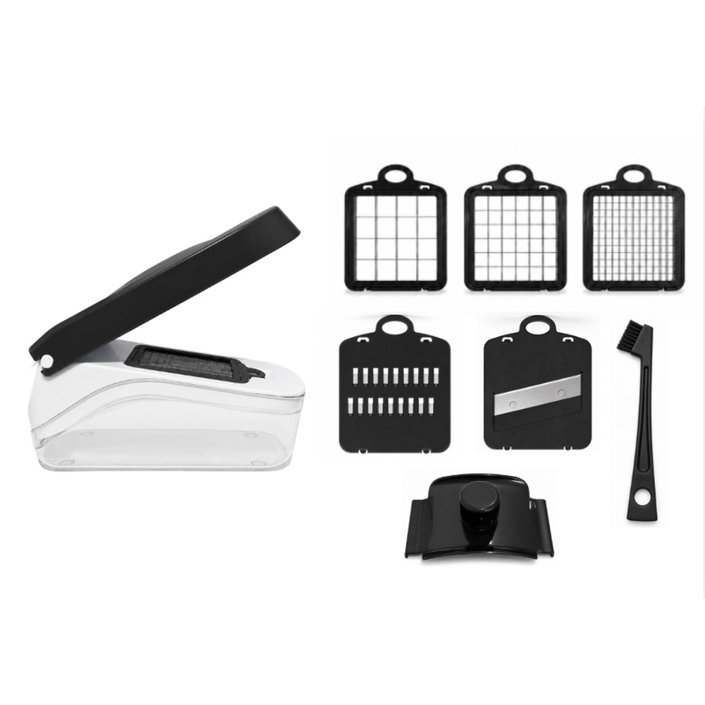 UPGRADE FUNCTION! Vegetable Chopper 5pcs Blades NO.FVT042